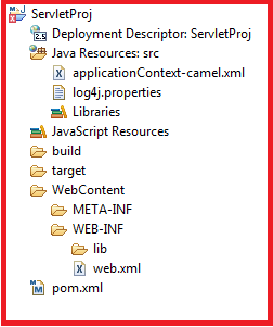 Apache Camel with Servlet App Structure