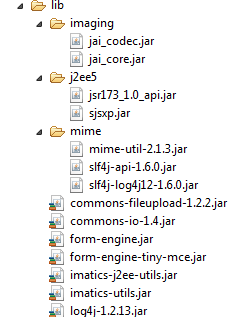 FormEngine framework required jars list